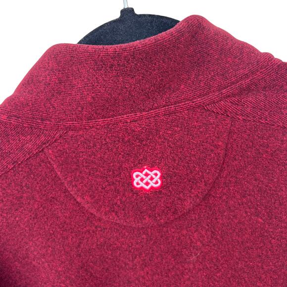 Sherpa Adventure Gear Red Quarter Zip Fleece Pullover Men’s Medium Jacket - Picture 4 of 6